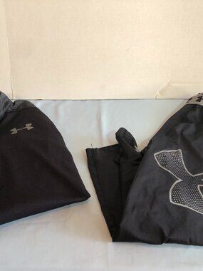 SET Youth MEDIUM Under Armour Fitted Heatgear Pants & Loose Long Sleeve Top